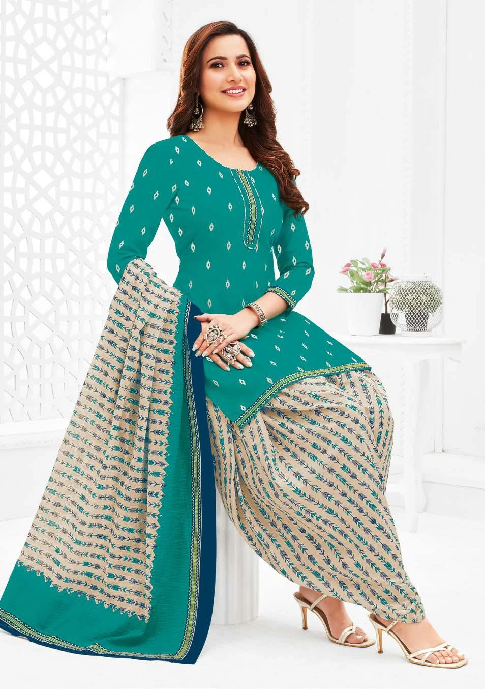 Ganpati Vaishali Vol 8 Pure Cotton Wholesale Salwar Suit Catalog — Wholesale Salwar Suits, Ganpati wholesale from Surat — view 2